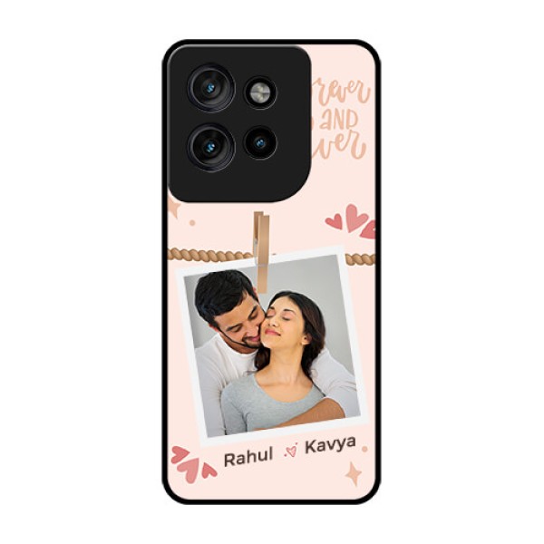 Motorola Edge 50 Neo Custom Glass Phone CaseForever And Ever Love Design Motorola Edge 50 Neo Custom Glass Phone CaseForever And Ever Love Design