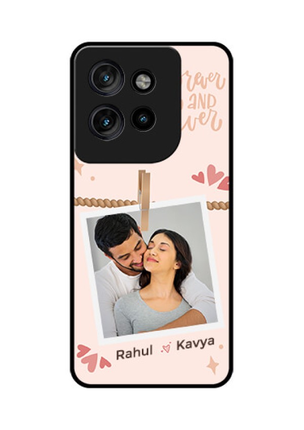Motorola Edge 50 Neo Custom Glass Phone CaseForever And Ever Love Design