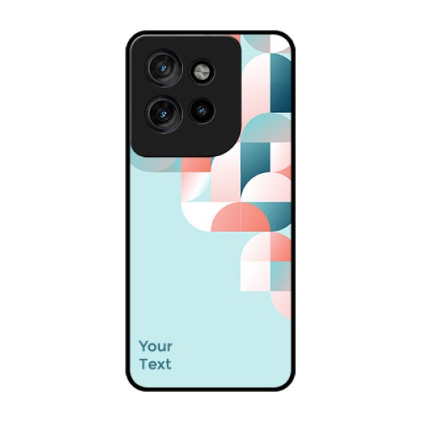 Motorola Edge 50 Neo Custom Glass Phone CaseStylish Semi - Circle Pattern Design Motorola Edge 50 Neo Custom Glass Phone CaseStylish Semi - Circle Pattern Design