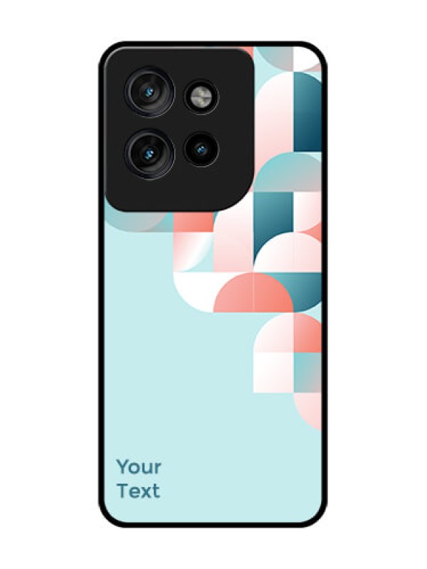 Custom Motorola Edge 50 Neo Custom Glass Phone CaseStylish Semi - Circle Pattern Design