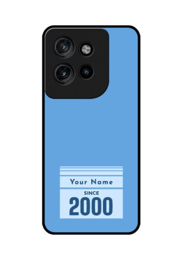 Motorola Edge 50 Neo Custom Glass Phone CaseCustom Year Of Birth Design