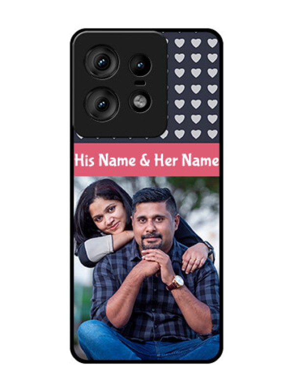 Custom Motorola Edge 50 Pro 5G Custom Glass Phone CaseLove Symbols Design