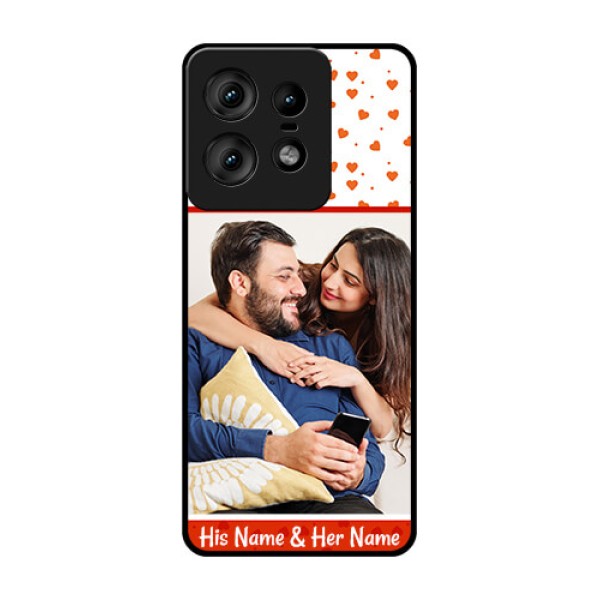 Motorola Edge 50 Pro 5G Custom Glass Phone CaseOrange Love Symbol Design Motorola Edge 50 Pro 5G Custom Glass Phone CaseOrange Love Symbol Design