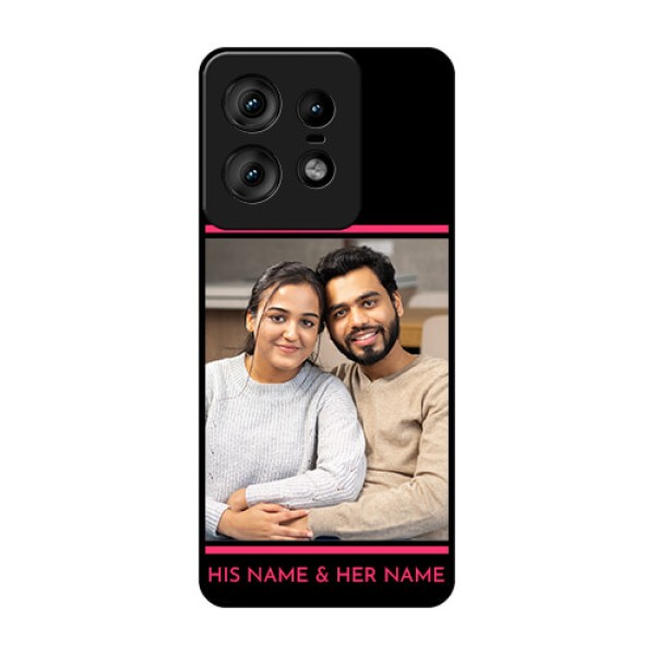 Motorola Edge 50 Pro 5G Custom Glass Phone CaseWith Add Text Design