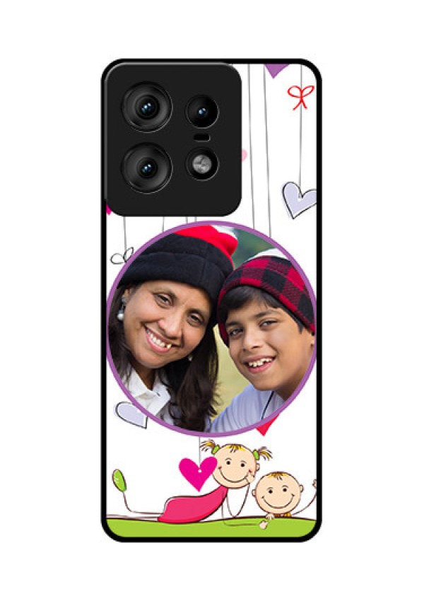Motorola Edge 50 Pro 5G Custom Glass Phone CaseCute Kids Phone Case Design