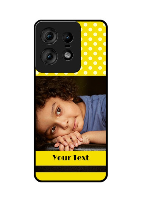 Motorola Edge 50 Pro 5G Custom Glass Phone CaseBright Yellow Case Design