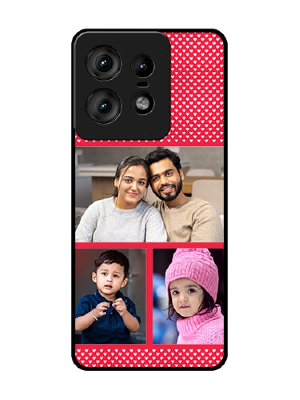 Custom Motorola Edge 50 Pro 5G Custom Glass Phone CaseBulk Photo Upload Design