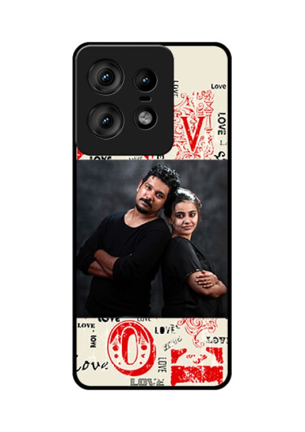 Motorola Edge 50 Pro 5G Custom Glass Phone CaseTrendy Love Design Case
