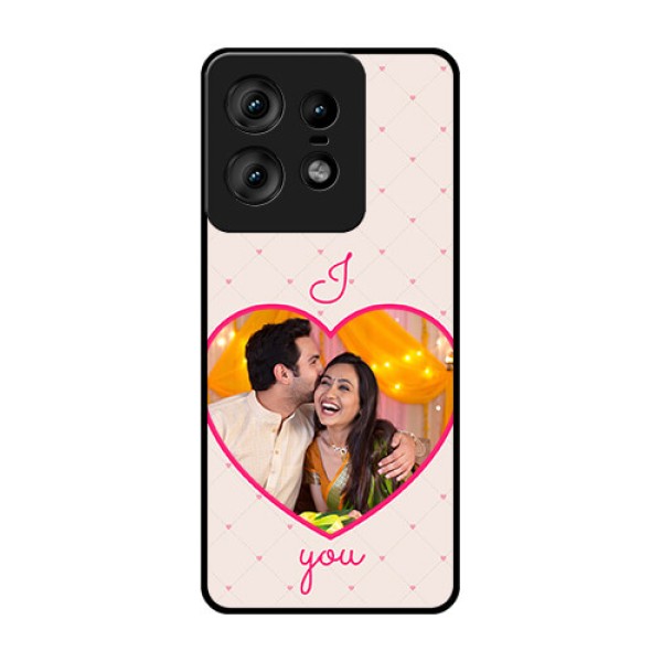 Motorola Edge 50 Pro 5G Custom Glass Phone CaseHeart Shape Design