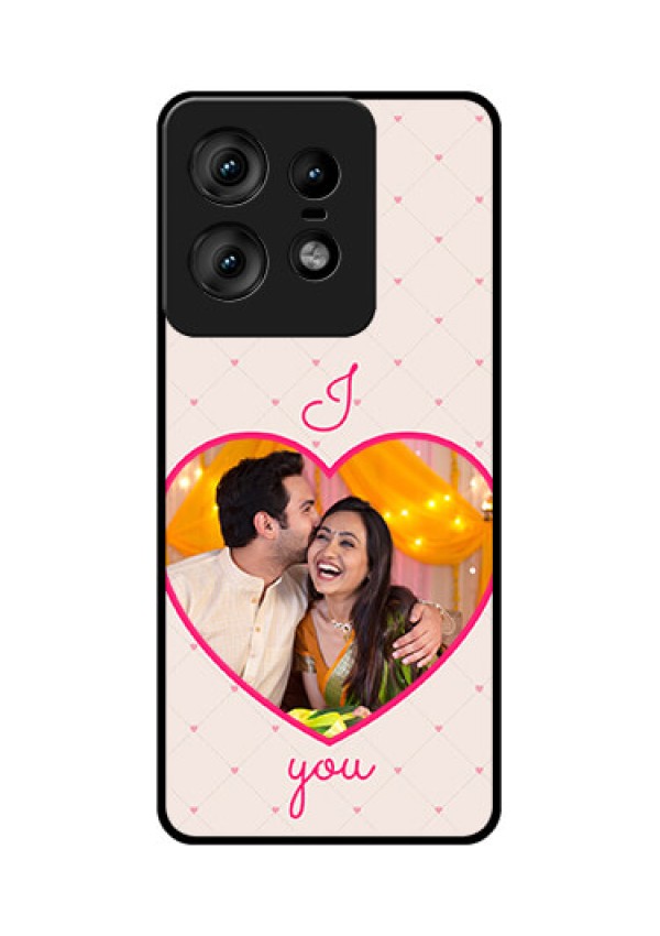 Motorola Edge 50 Pro 5G Custom Glass Phone CaseHeart Shape Design