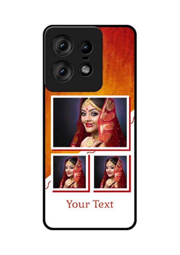 Motorola Edge 50 Pro 5G Custom Glass Phone CaseWedding Memories Design