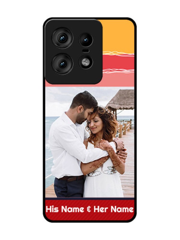 Custom Motorola Edge 50 Pro 5G Custom Glass Phone CaseColorful Case Design