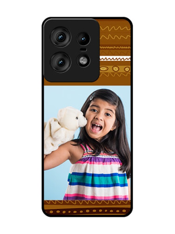 Custom Motorola Edge 50 Pro 5G Custom Glass Phone CaseFriends Picture Upload Design