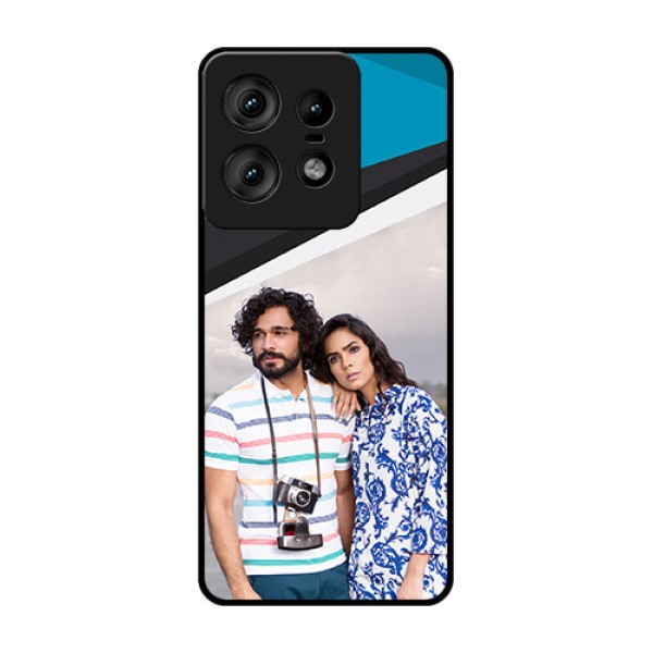 Motorola Edge 50 Pro 5G Custom Glass Phone CaseSimple Pattern Photo Upload Design