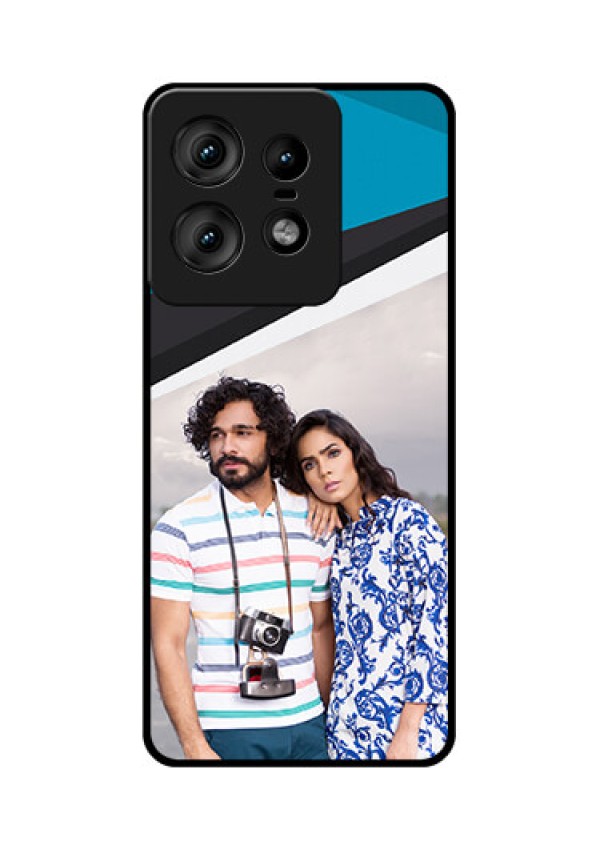 Motorola Edge 50 Pro 5G Custom Glass Phone CaseSimple Pattern Photo Upload Design