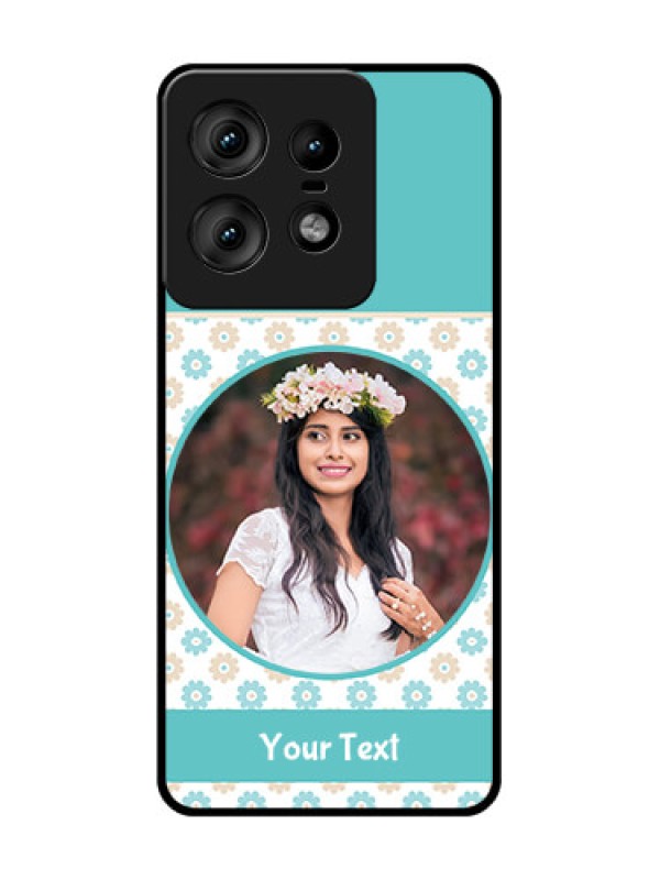 Custom Motorola Edge 50 Pro 5G Custom Glass Phone CaseBeautiful Flowers Design