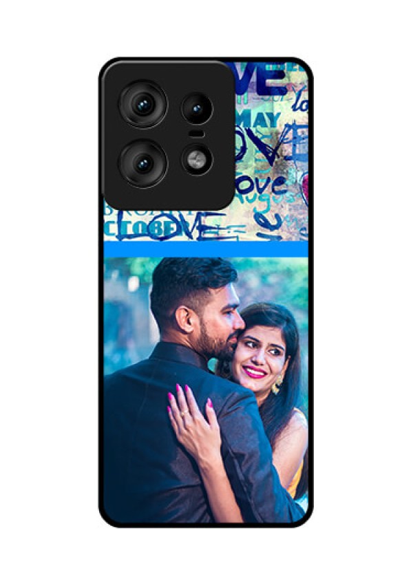 Motorola Edge 50 Pro 5G Custom Glass Phone CaseColorful Love Design