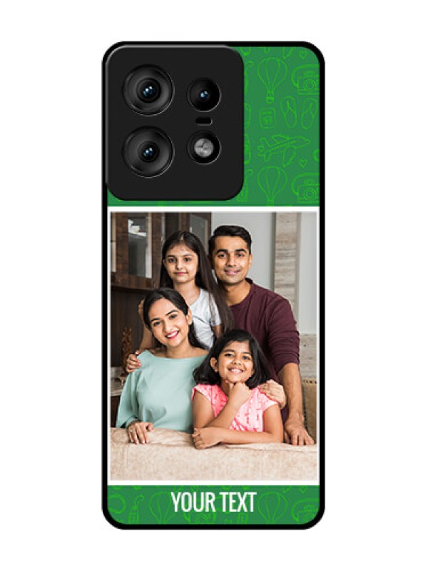 Custom Motorola Edge 50 Pro 5G Custom Glass Phone CasePicture Upload Design