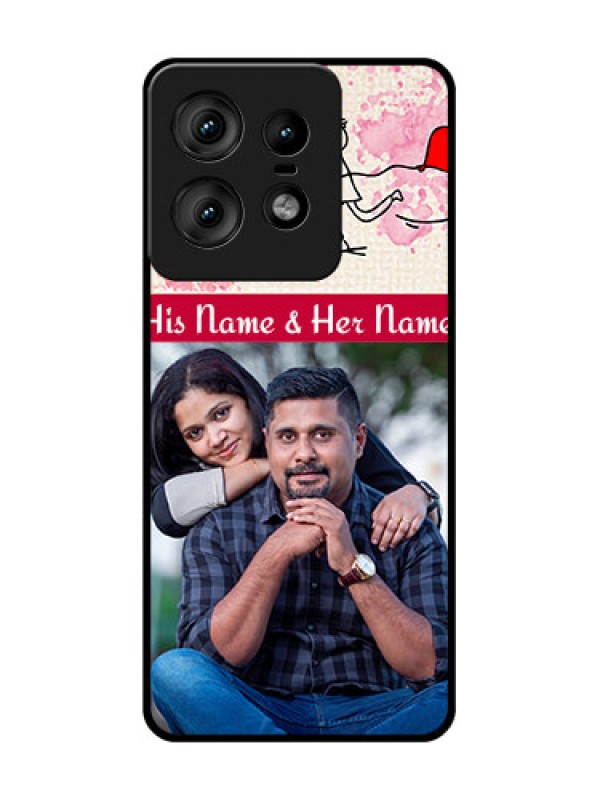 Custom Motorola Edge 50 Pro 5G Custom Glass Phone CaseYou And Me Case Design