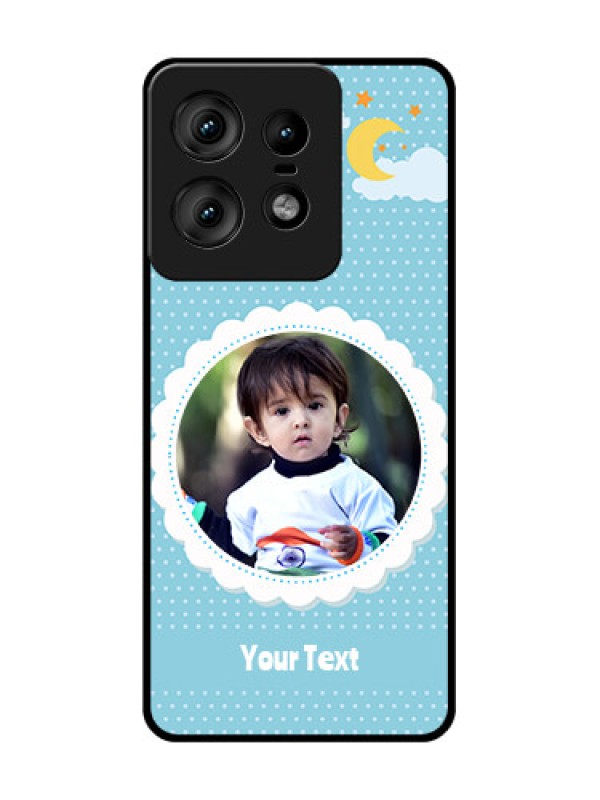 Custom Motorola Edge 50 Pro 5G Custom Glass Phone CaseViolet Pattern Design