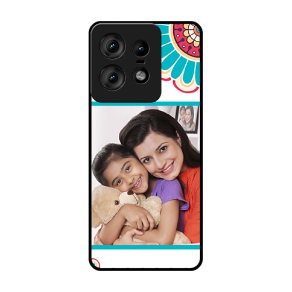 Motorola Edge 50 Pro 5G Custom Glass Phone CaseFlower Design