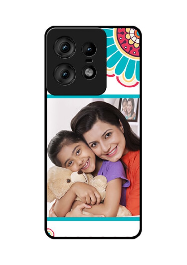 Motorola Edge 50 Pro 5G Custom Glass Phone CaseFlower Design