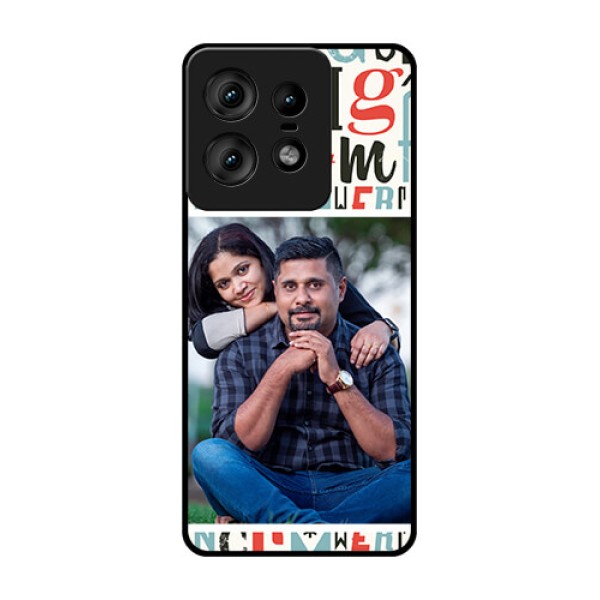 Motorola Edge 50 Pro 5G Custom Glass Phone CaseAlphabet Design