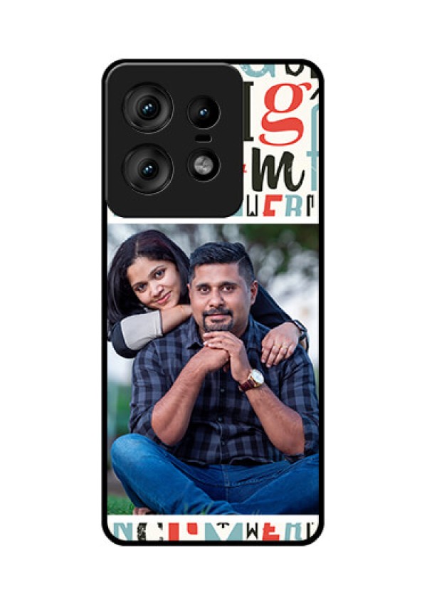 Motorola Edge 50 Pro 5G Custom Glass Phone CaseAlphabet Design