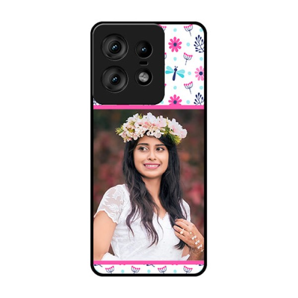 Motorola Edge 50 Pro 5G Custom Glass Phone CaseColorful Flower Design Motorola Edge 50 Pro 5G Custom Glass Phone CaseColorful Flower Design