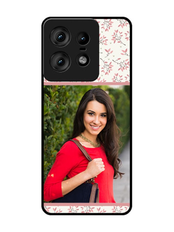 Custom Motorola Edge 50 Pro 5G Custom Glass Phone CaseStunning Floral Design