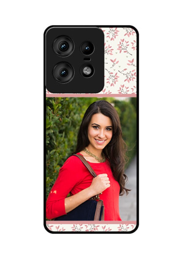 Motorola Edge 50 Pro 5G Custom Glass Phone CaseStunning Floral Design
