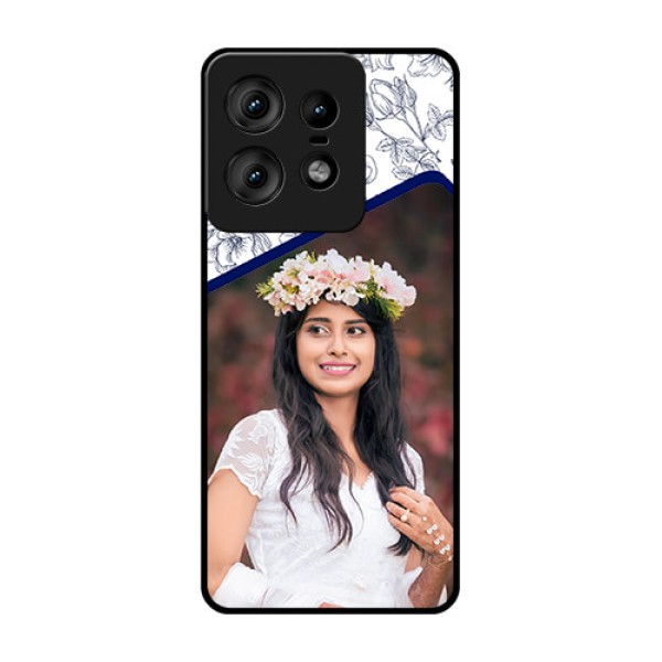 Motorola Edge 50 Pro 5G Custom Glass Phone CaseClassy Floral Design