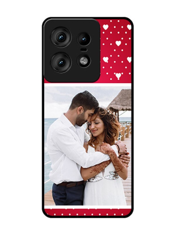 Custom Motorola Edge 50 Pro 5G Custom Glass Phone CaseHearts Mobile Case Design