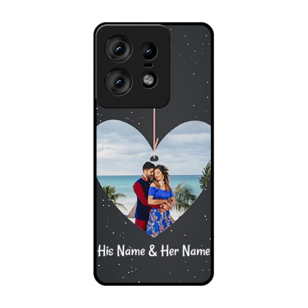 Motorola Edge 50 Pro 5G Custom Glass Phone CaseHanging Heart Design