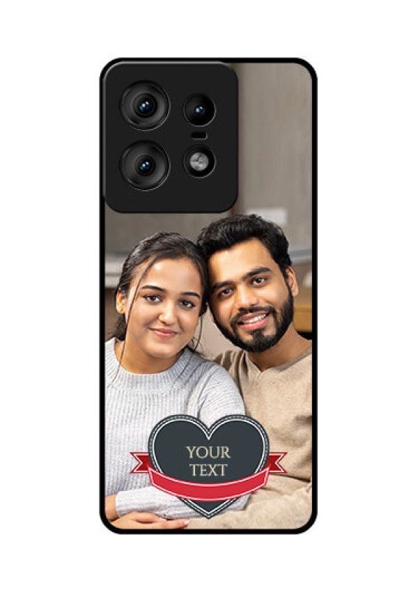 Motorola Edge 50 Pro 5G Custom Glass Phone CaseJust Married Couple Design