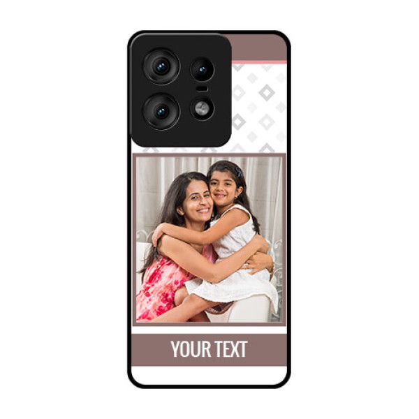Motorola Edge 50 Pro 5G Custom Glass Phone CaseSimple Diamond Design Motorola Edge 50 Pro 5G Custom Glass Phone CaseSimple Diamond Design