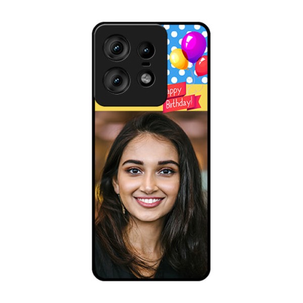 Motorola Edge 50 Pro 5G Custom Glass Phone CaseHappy Birthday Design