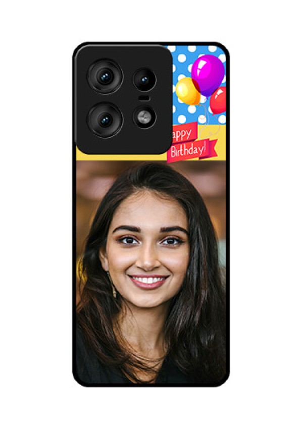 Motorola Edge 50 Pro 5G Custom Glass Phone CaseHappy Birthday Design