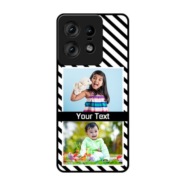 Motorola Edge 50 Pro 5G Custom Glass Phone CaseBlack And White Stripes Design Motorola Edge 50 Pro 5G Custom Glass Phone CaseBlack And White Stripes Design