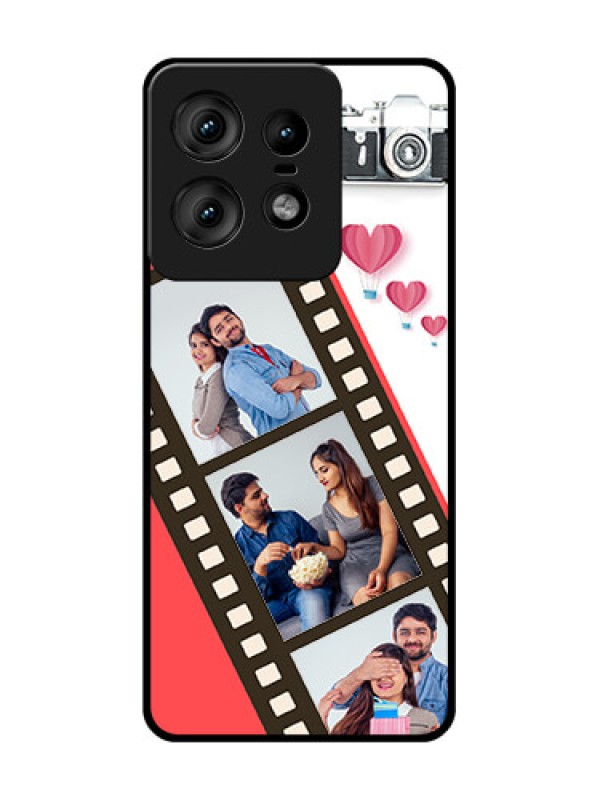 Custom Motorola Edge 50 Pro 5G Custom Glass Phone Case3 Image Holder With Film Reel