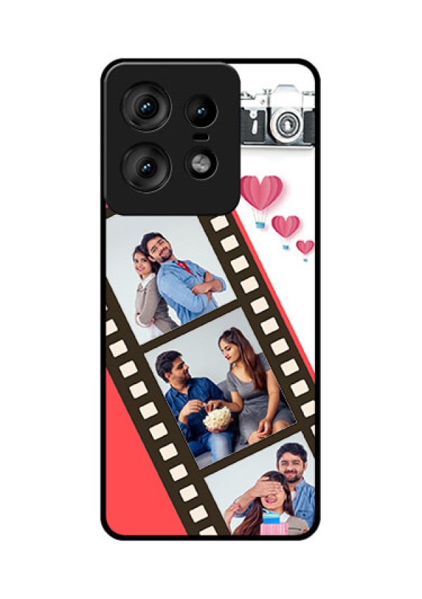 Motorola Edge 50 Pro 5G Custom Glass Phone Case3 Image Holder With Film Reel