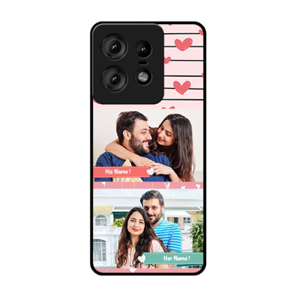 Motorola Edge 50 Pro 5G Custom Glass Phone CasePhoto With Heart Design Motorola Edge 50 Pro 5G Custom Glass Phone CasePhoto With Heart Design