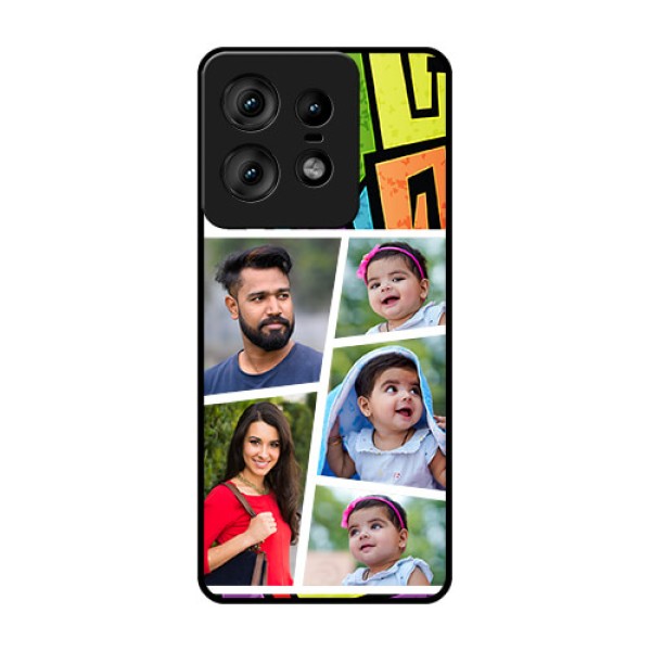 Motorola Edge 50 Pro 5G Custom Glass Phone CaseGraffiti Pattern Design