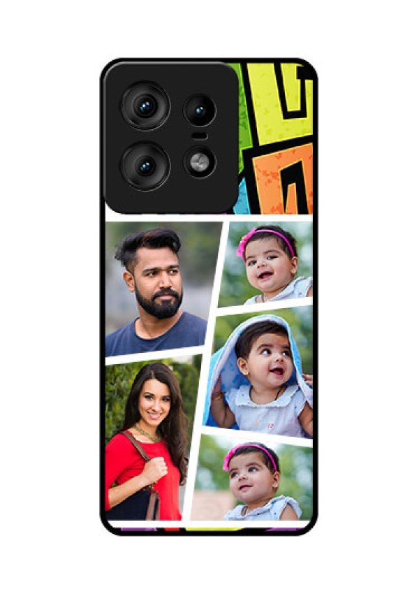 Motorola Edge 50 Pro 5G Custom Glass Phone CaseGraffiti Pattern Design