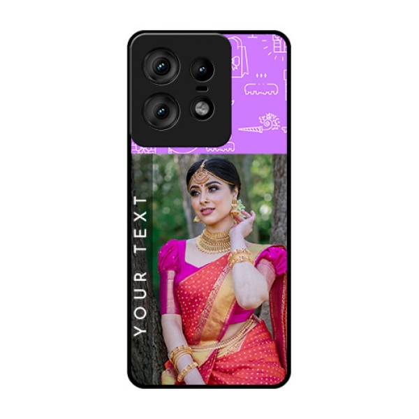Motorola Edge 50 Pro 5G Custom Glass Phone CaseBirthday Icons Design