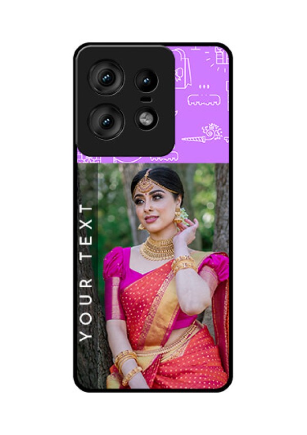 Motorola Edge 50 Pro 5G Custom Glass Phone CaseBirthday Icons Design