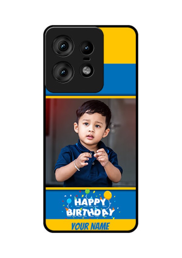 Motorola Edge 50 Pro 5G Custom Glass Phone CaseBirthday Wishes Design
