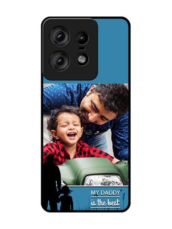 Custom Motorola Edge 50 Pro 5G Custom Glass Phone CaseBest Dad Design