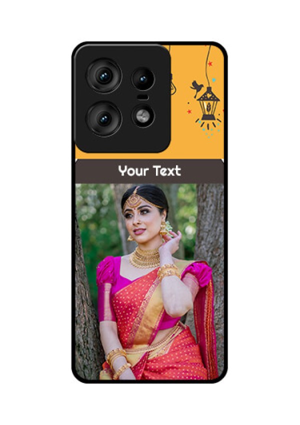 Motorola Edge 50 Pro 5G Custom Glass Phone CaseWith Family Picture And Icons