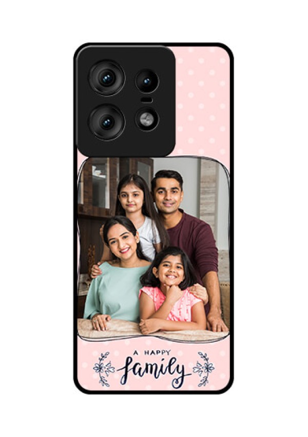 Motorola Edge 50 Pro 5G Custom Glass Phone CaseFamily With Dots Design